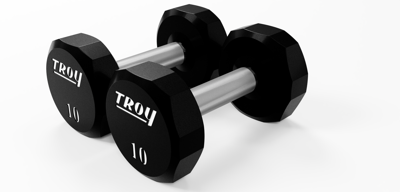 12 Sided Urethane Dumbbell Troy Barbell Fitness
