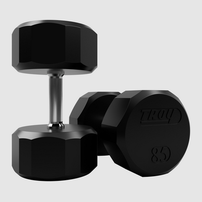 12 Sided Rubber Dumbbell