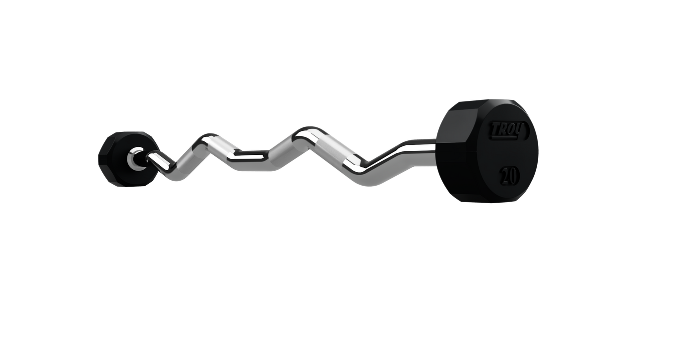 12 Sided Rubber EZ Barbell