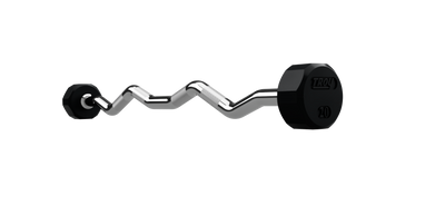 12 Sided Rubber EZ Barbell