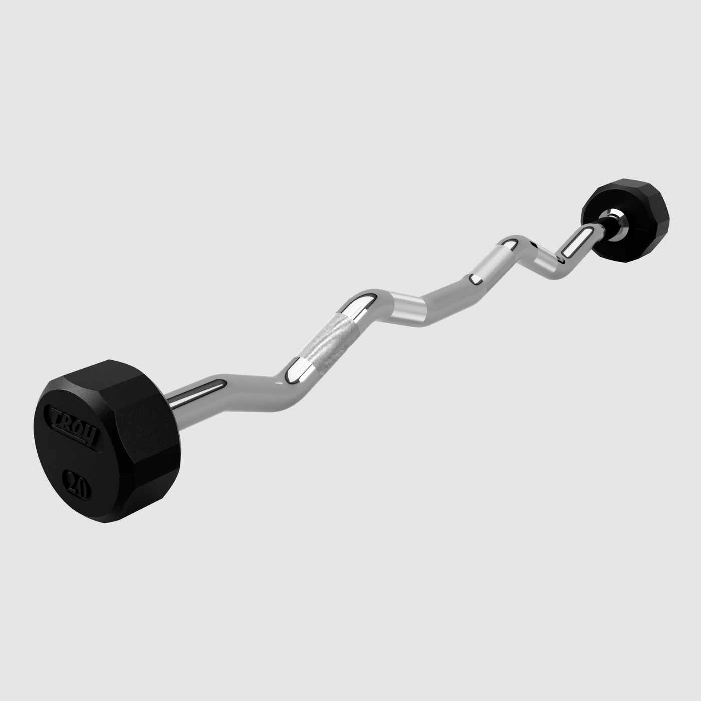 12 Sided Rubber EZ Barbell