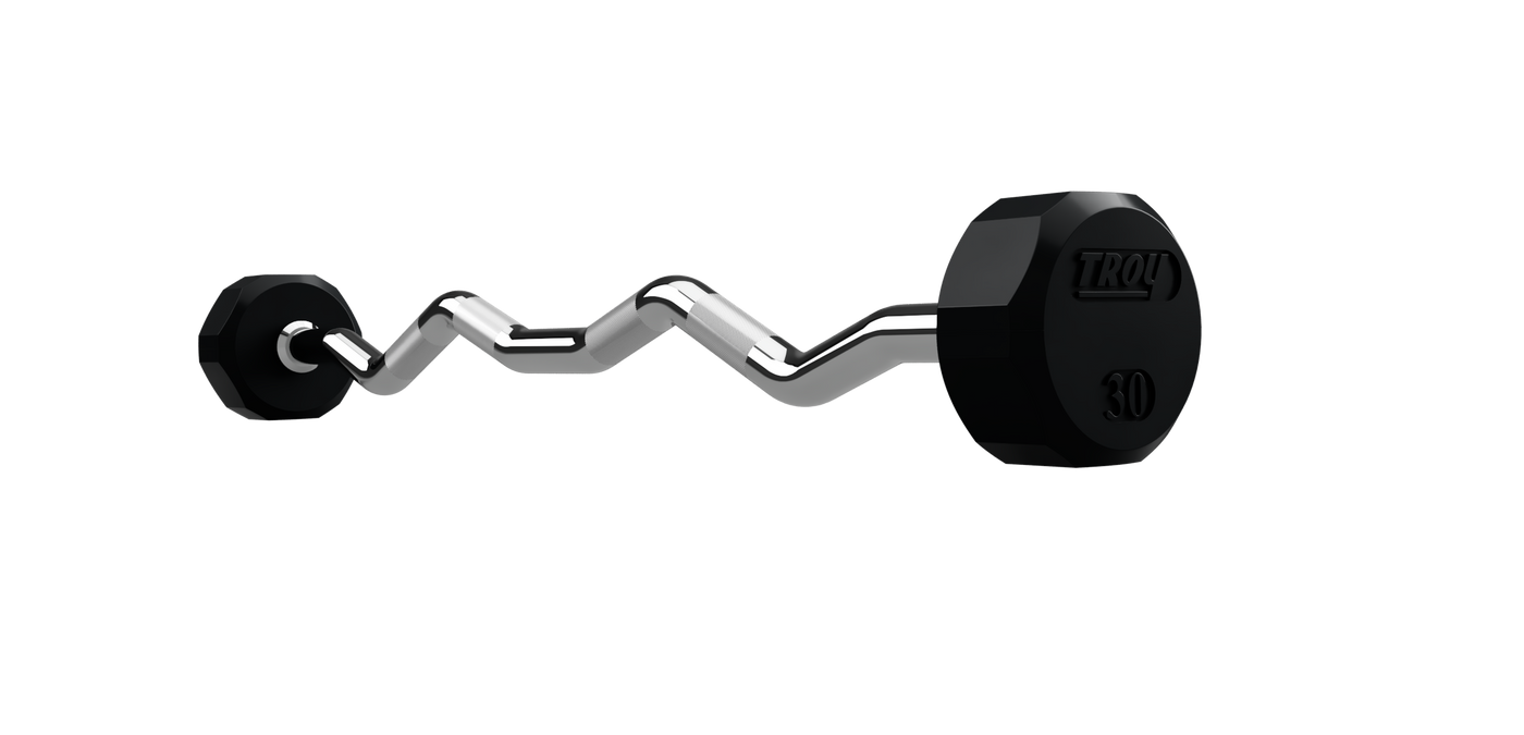 12 Sided Rubber EZ Barbell