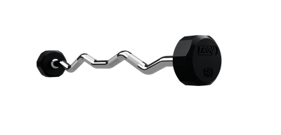 12 Sided Rubber EZ Barbell