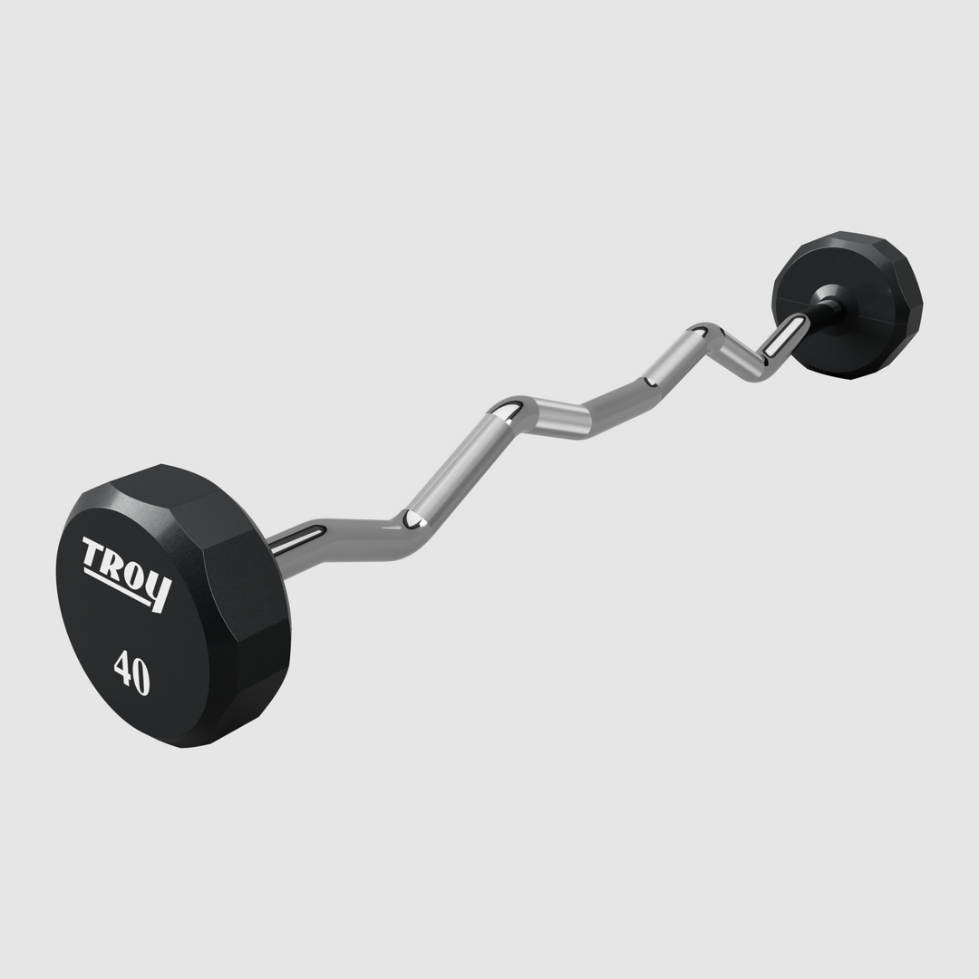 sho■12枚セット80kg+20kg+カールバーT1 ウエイトプレート 12 Sided Urethane EZ Barbell – Troy Barbell & Fitness