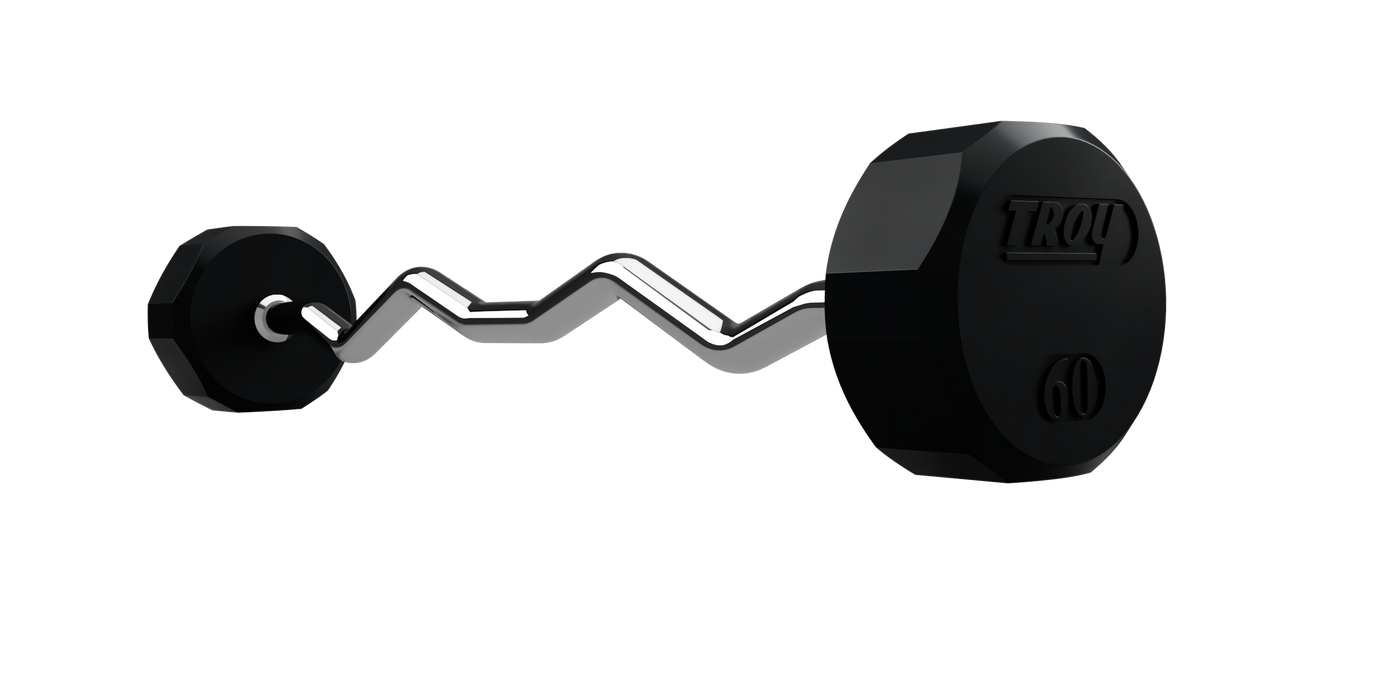 12 Sided Rubber EZ Barbell