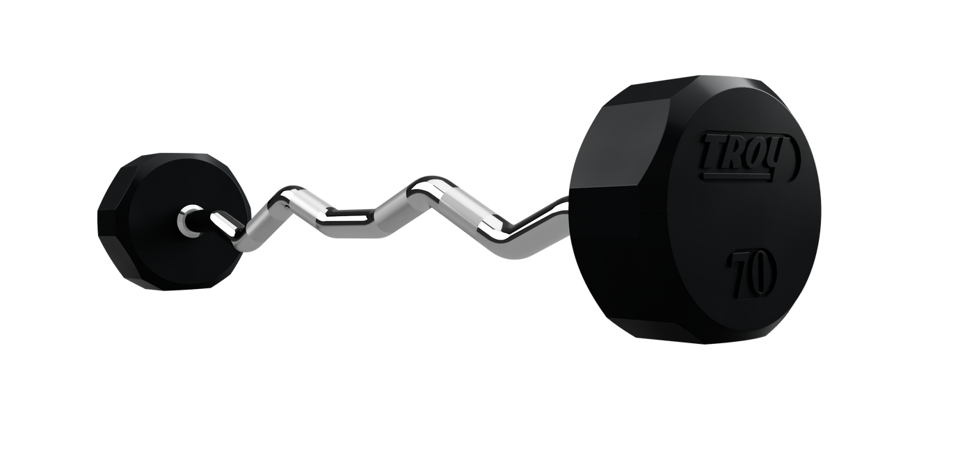 12 Sided Rubber EZ Barbell