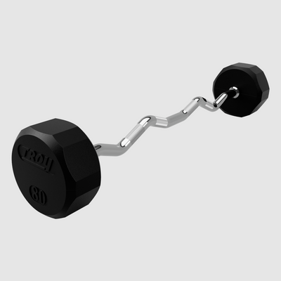 12 Sided Rubber EZ Barbell