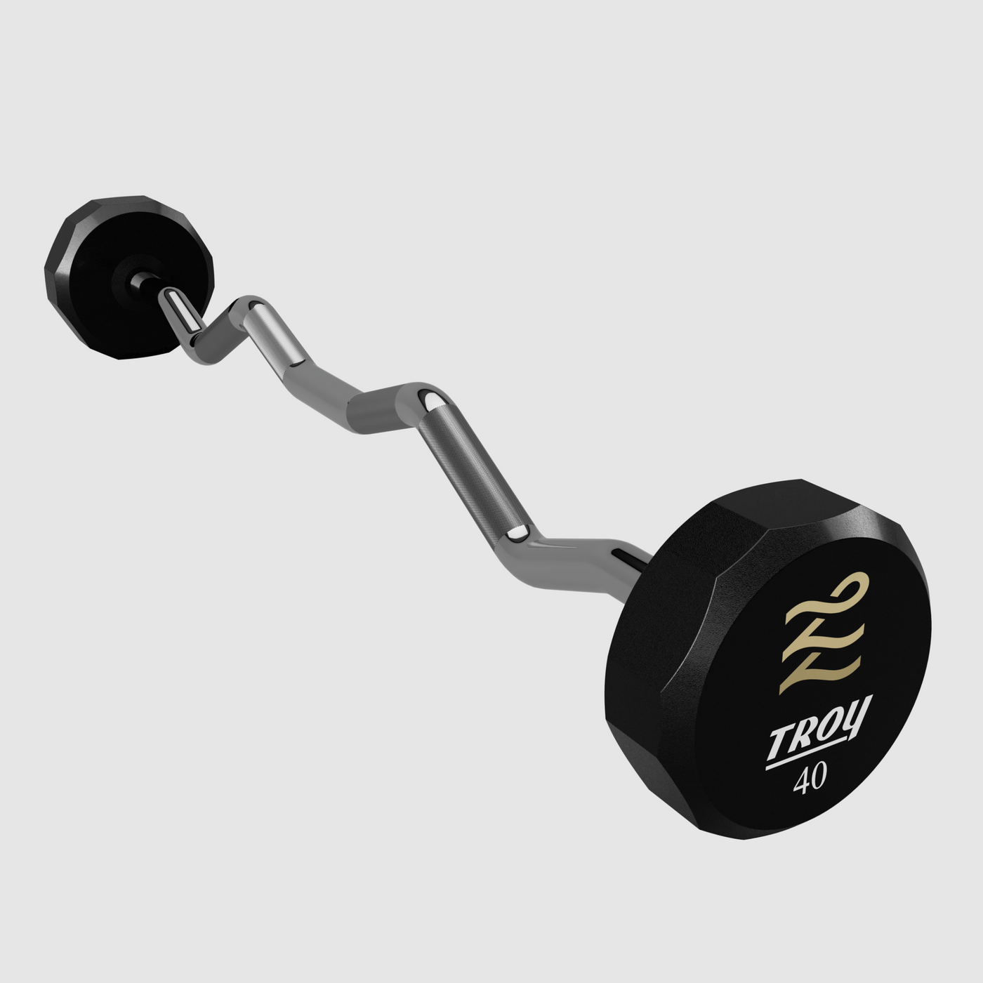 12 Sided Urethane EZ Barbell - Logo