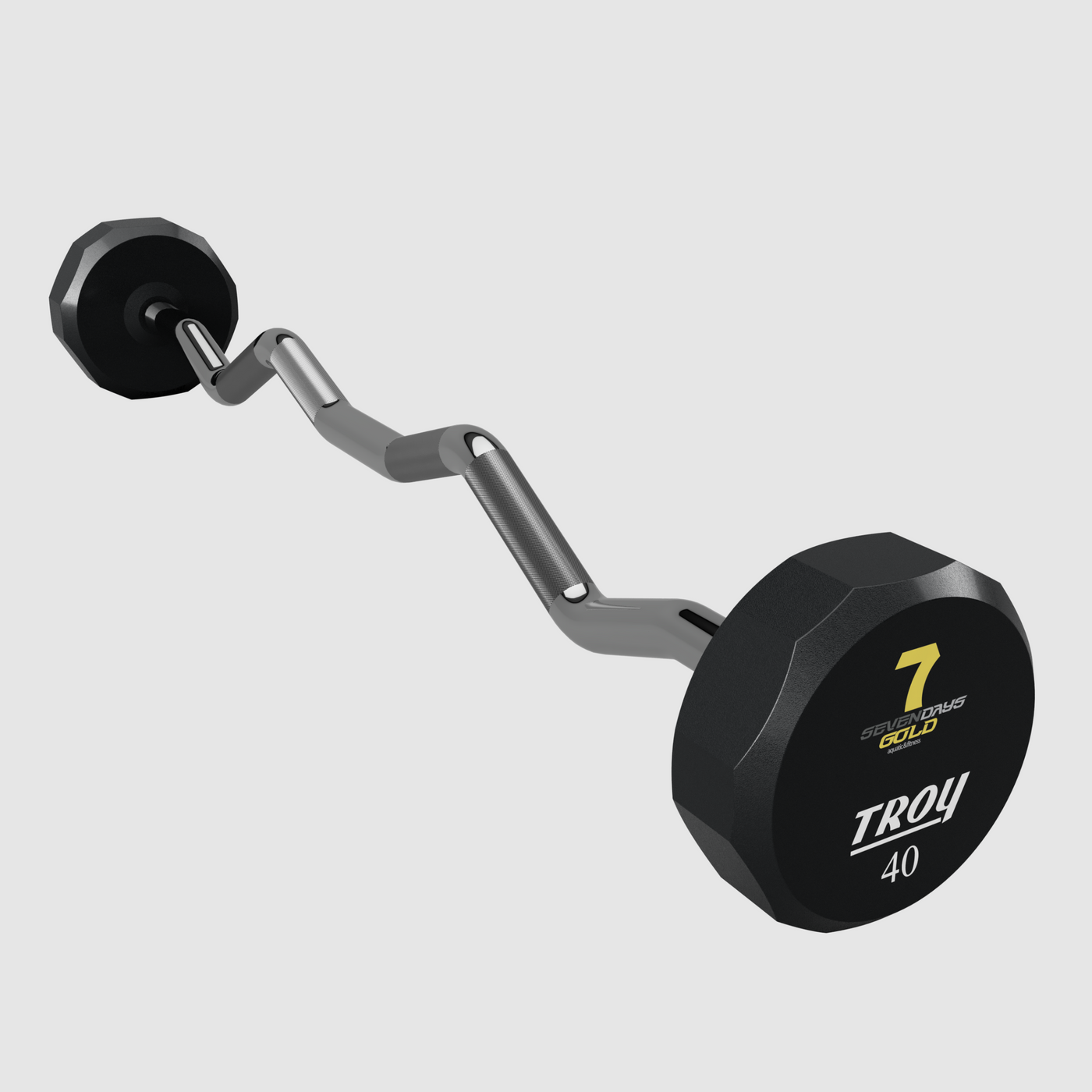 12 Sided Urethane EZ Barbell - Logo