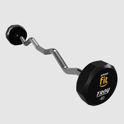 12 Sided Urethane EZ Barbell - Logo