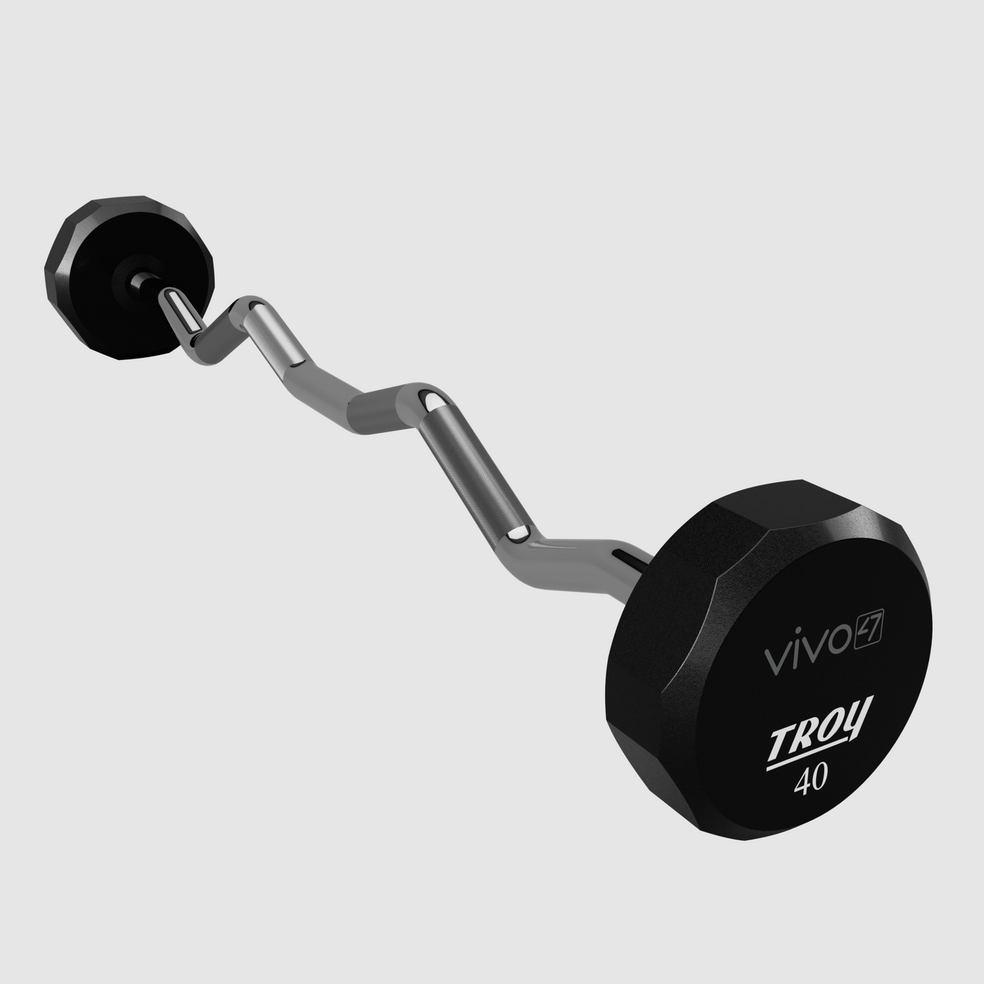 12 Sided Urethane EZ Barbell - Logo