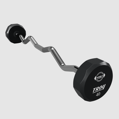 12 Sided Urethane EZ Barbell - Logo