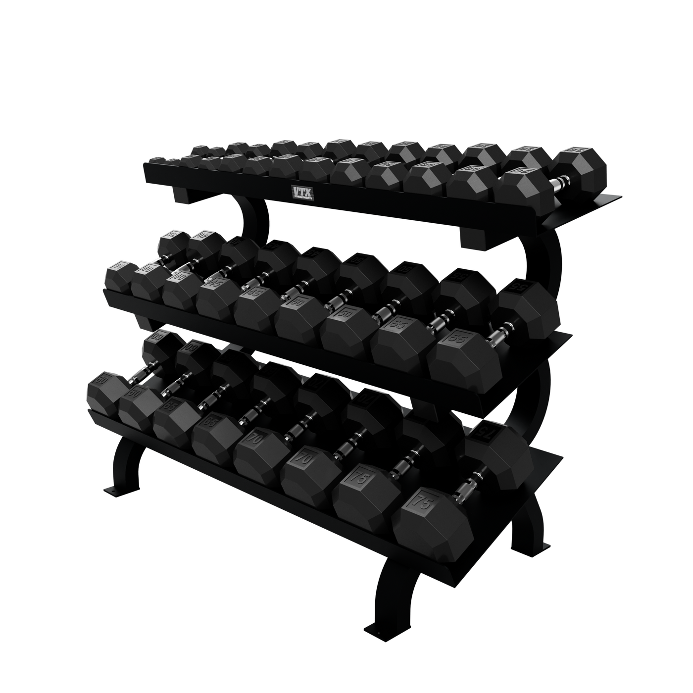 3-Tier Dumbbell Shelf Rack