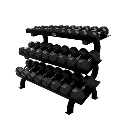 3-Tier Dumbbell Shelf Rack