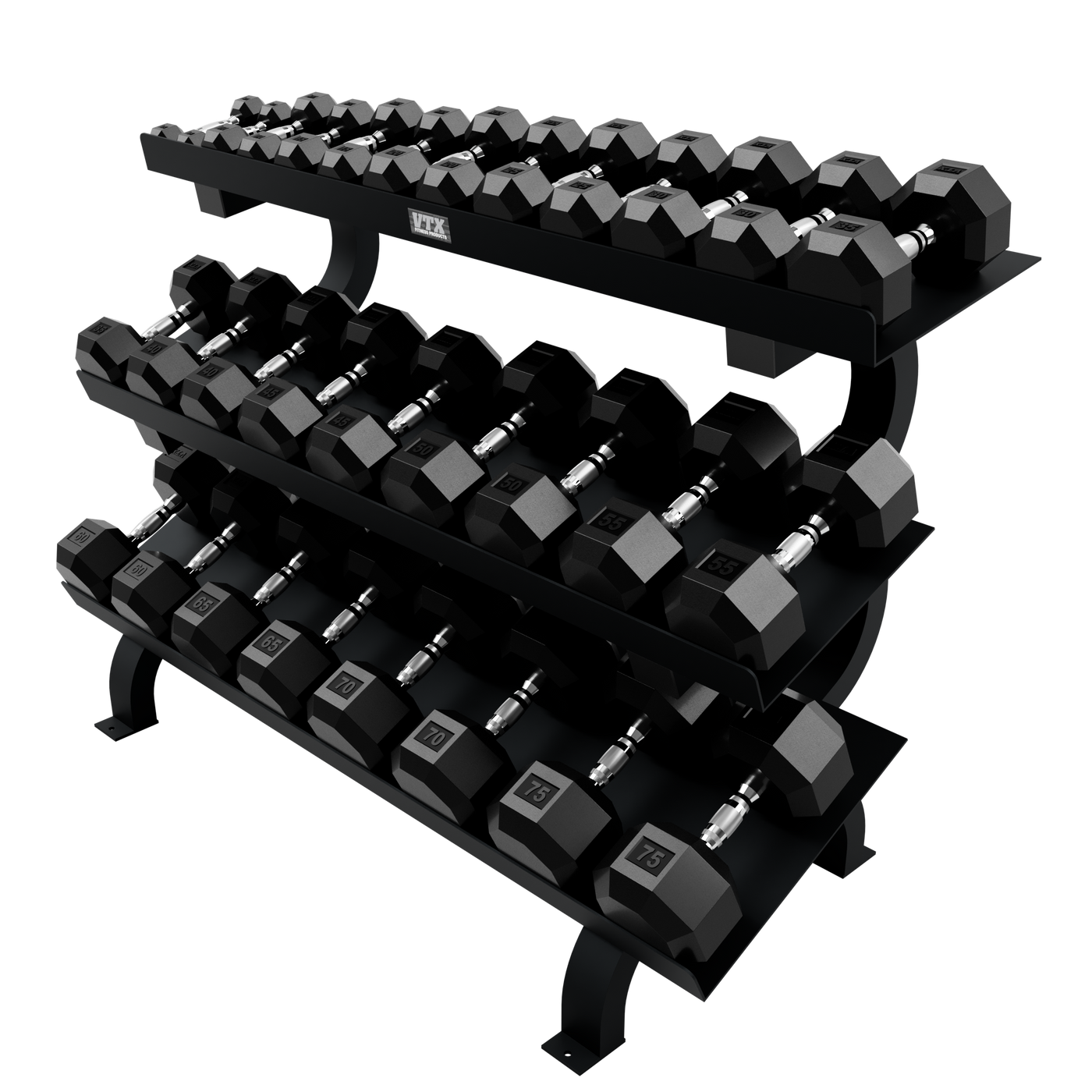 3-Tier Dumbbell Shelf Rack