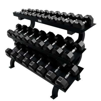 3-Tier Dumbbell Shelf Rack