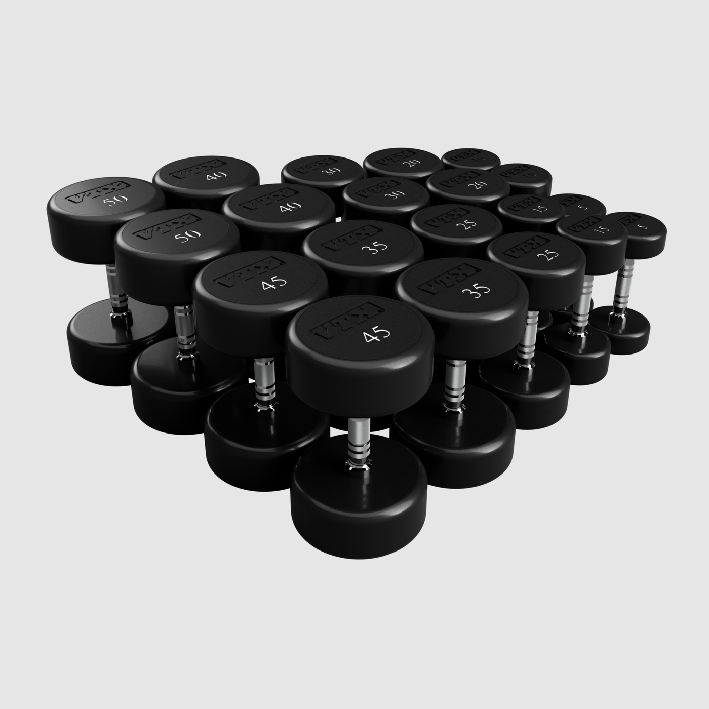XD-U 5-50 LB SET, 5 LB INCREMENTS