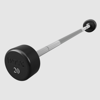 VTX ROUND URETHANE FIXED STRAIGHT BARBELL