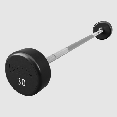 VTX ROUND URETHANE FIXED STRAIGHT BARBELL