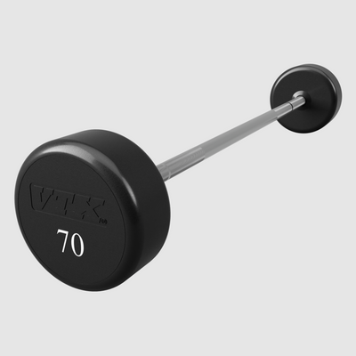 VTX ROUND URETHANE FIXED STRAIGHT BARBELL